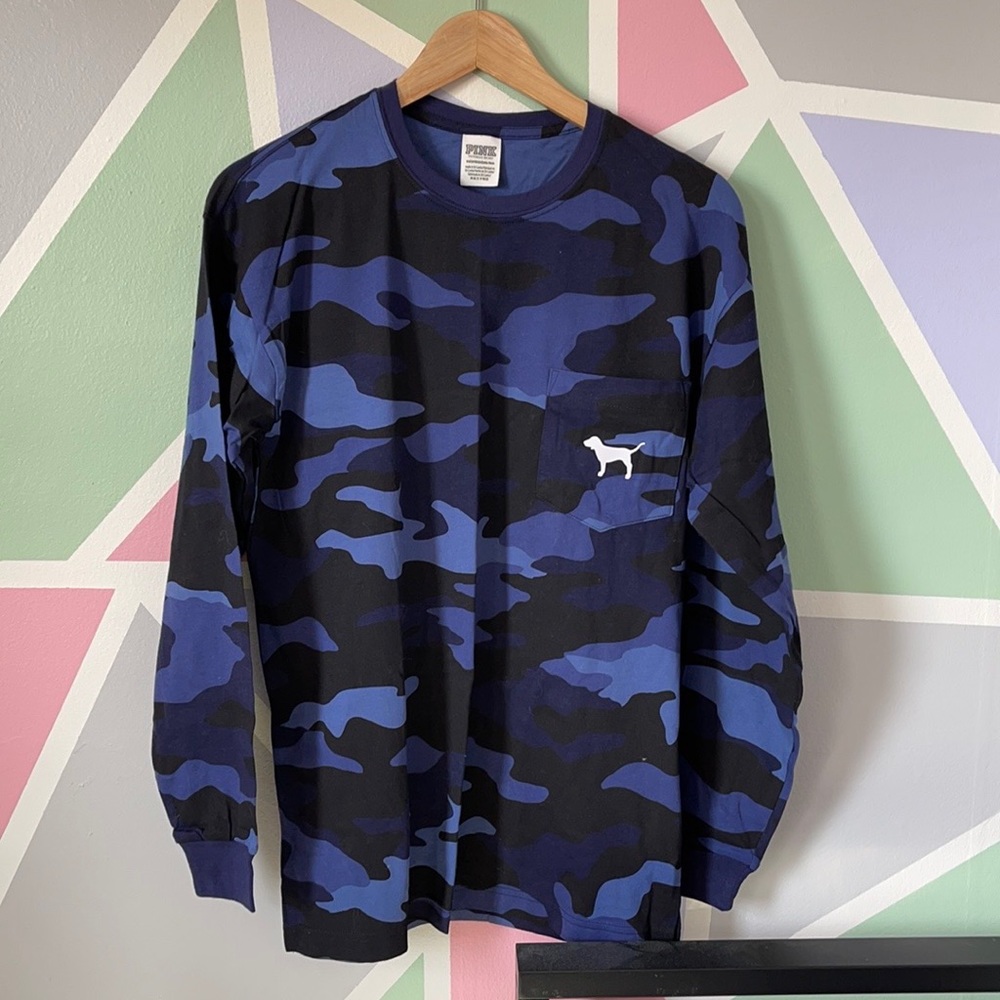 VS PINK camo long sleeve